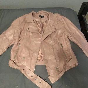 Blush Leather Jacket